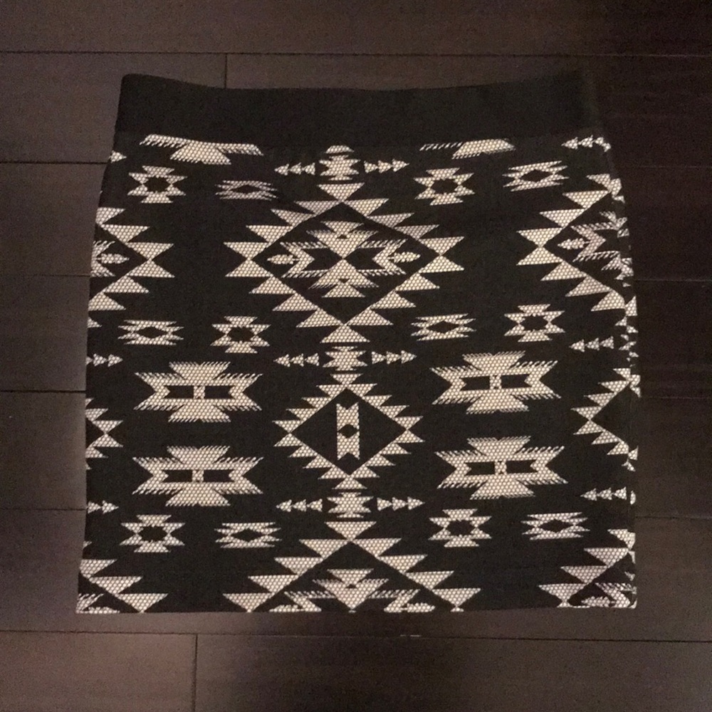 red 23 Aztec Mini Skirt